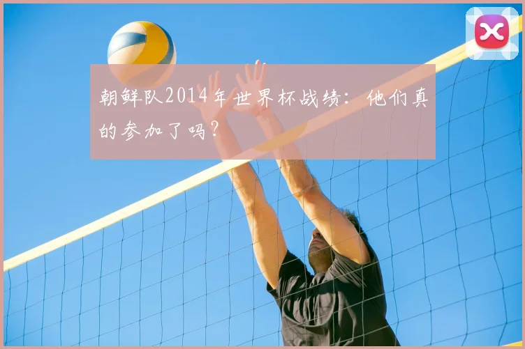 朝鲜队2014年世界杯战绩：他们真的参加了吗？